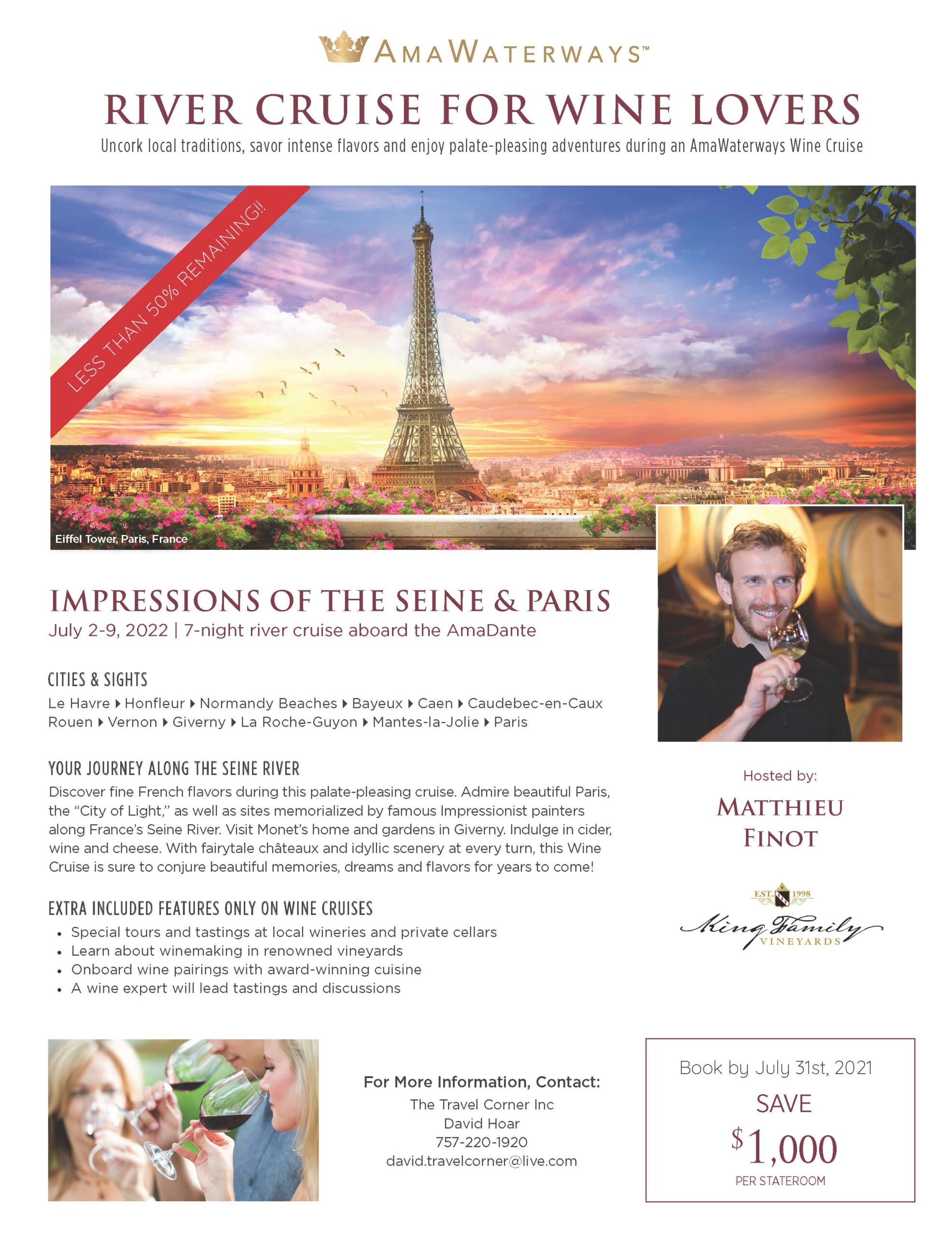 Cruise Flyer River Cruise for Wine Lovers promo