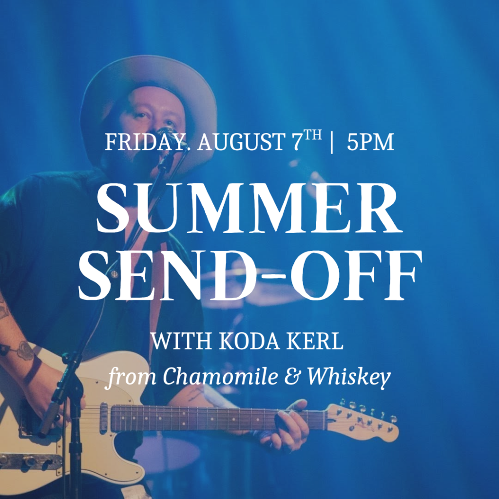 summer send-off party banner announcement