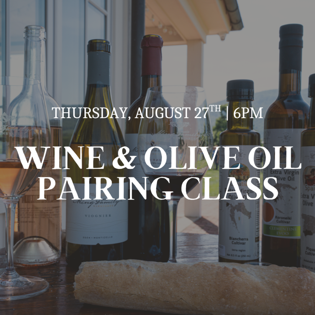 Olive Oil and Wine Pairing Event