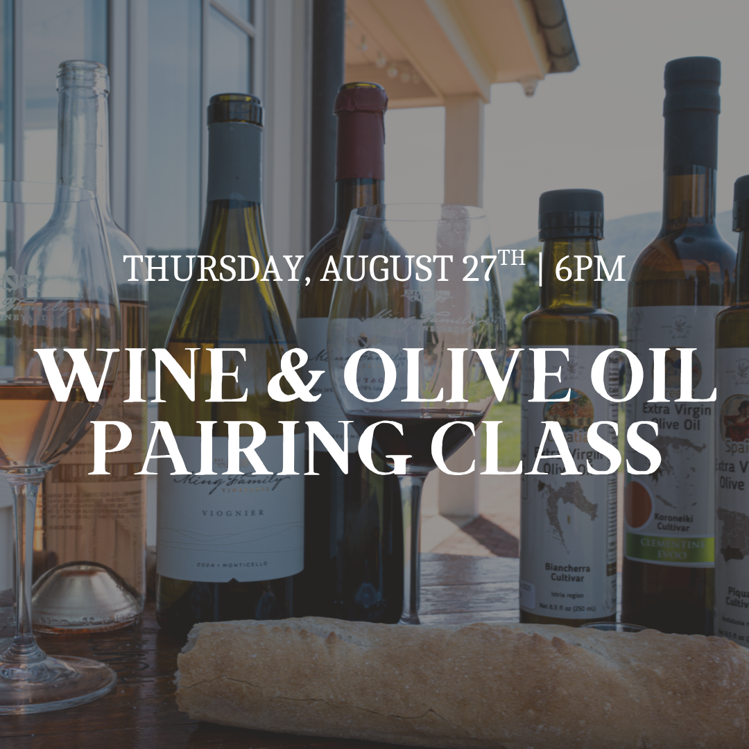 Olive Oil and Wine Pairing Event